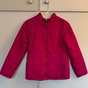 Kids Pink Quilted Jacket